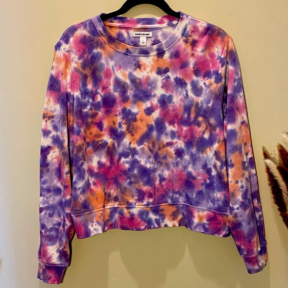 Elizabeth and James tie dye sweatshirt